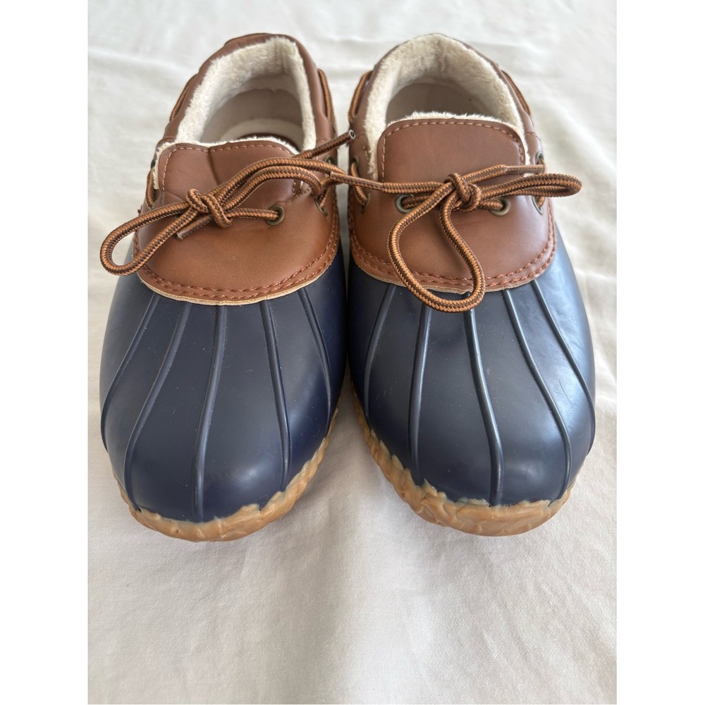 JBU by Jambu Weather Ready Duck Shoes Navy Brown Size 9